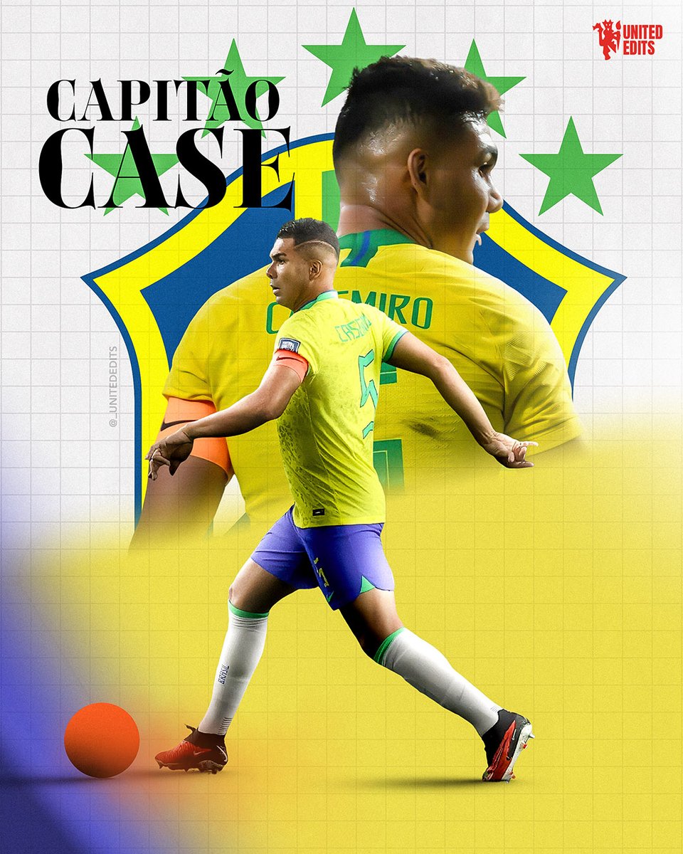 The permanent captain of the Brazil national team 🇧🇷⭐
#Casemiro ❤️🔥