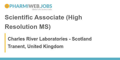 NEW JOB: Scientific Associate (High Resolution MS) - 
pharmiweb.jobs/job/1708304/sc…
- Location: Tranent, East Lothian, Scotland 
- Recruiter:Charles River Laboratories - Scotland
#lifesciencejobs #ScotlandJobs #biotechjobs #PharmaJobs #clinicalresearchjobs #pharmiweb