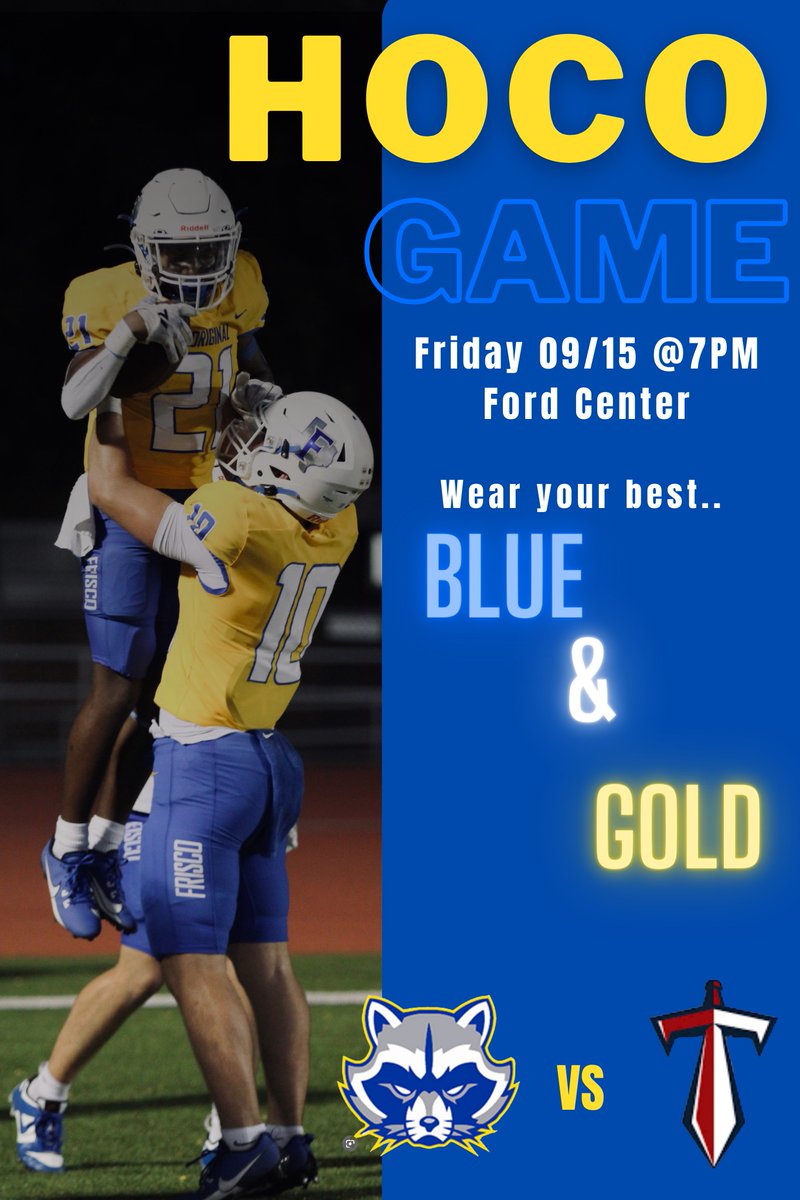 It's Homecoming week! Wear your blue and gold Friday night, 7pm @ The Star.