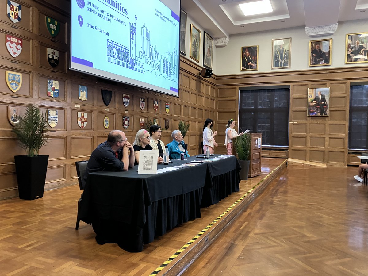 PHWestern's tweet image. We were thrilled to host 250 1st year @westernu students in Arts &amp;amp; Humanities @westernuArts &amp;amp; FIMS @westernuFIMS for the Orientation Serves (#OServes) Community Zine Project.

With over 160 submissions, the OZine Project connects students with the London arts &amp;amp; culture community!