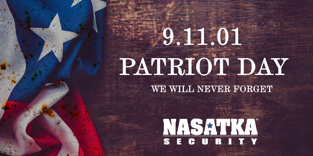 NasatkaSecurity's tweet photo. Today, we honor the heroes and victims of the senseless attacks of September 11th, 2001. 22 years later, we remain vigilant in our effort to #neverforget

#patriotday #neverforget #security #911 https://t.co/qB7TUZH8pH