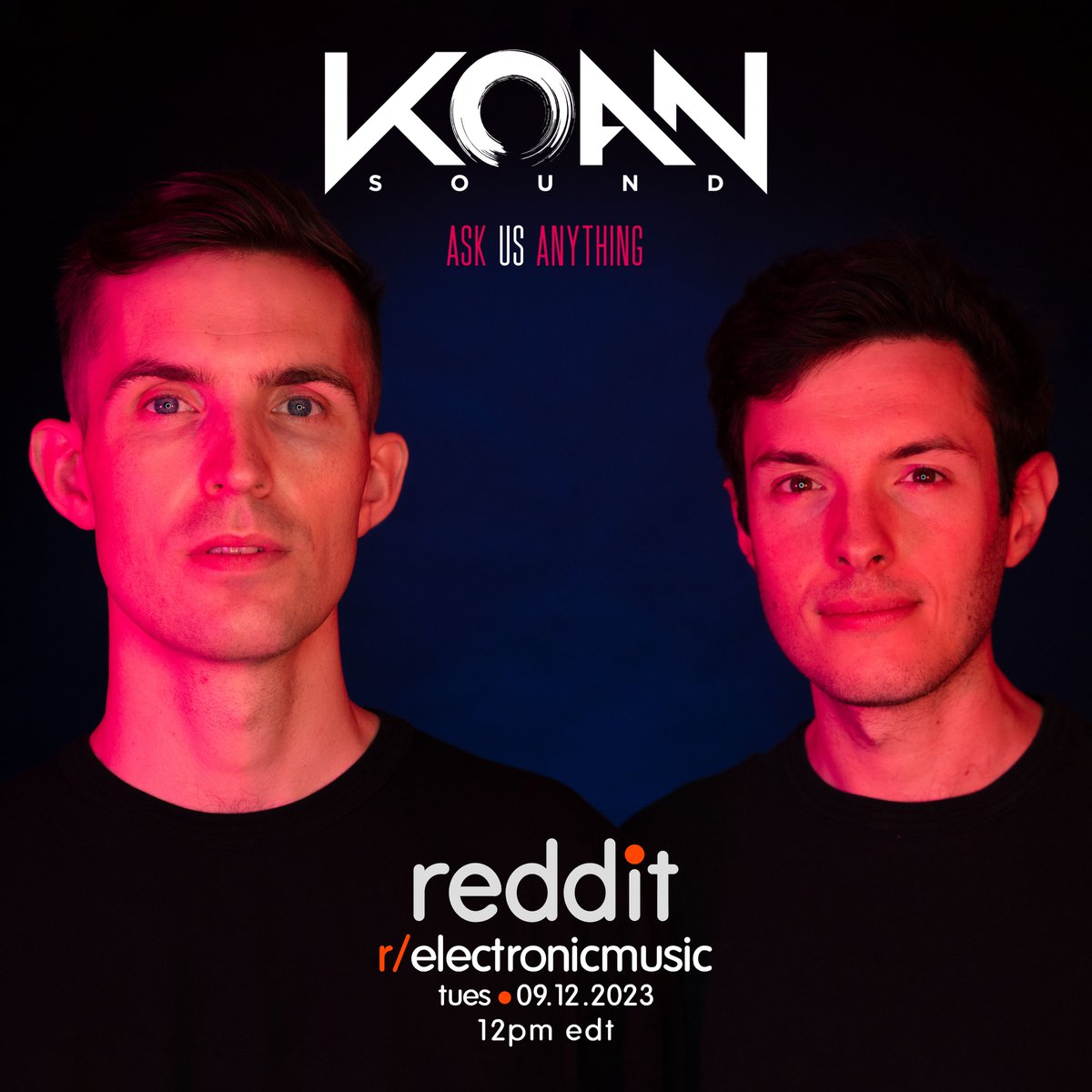 Reddit! We're doing an AMA over on r/electronicmusic tomorrow. Come and ask us some things!