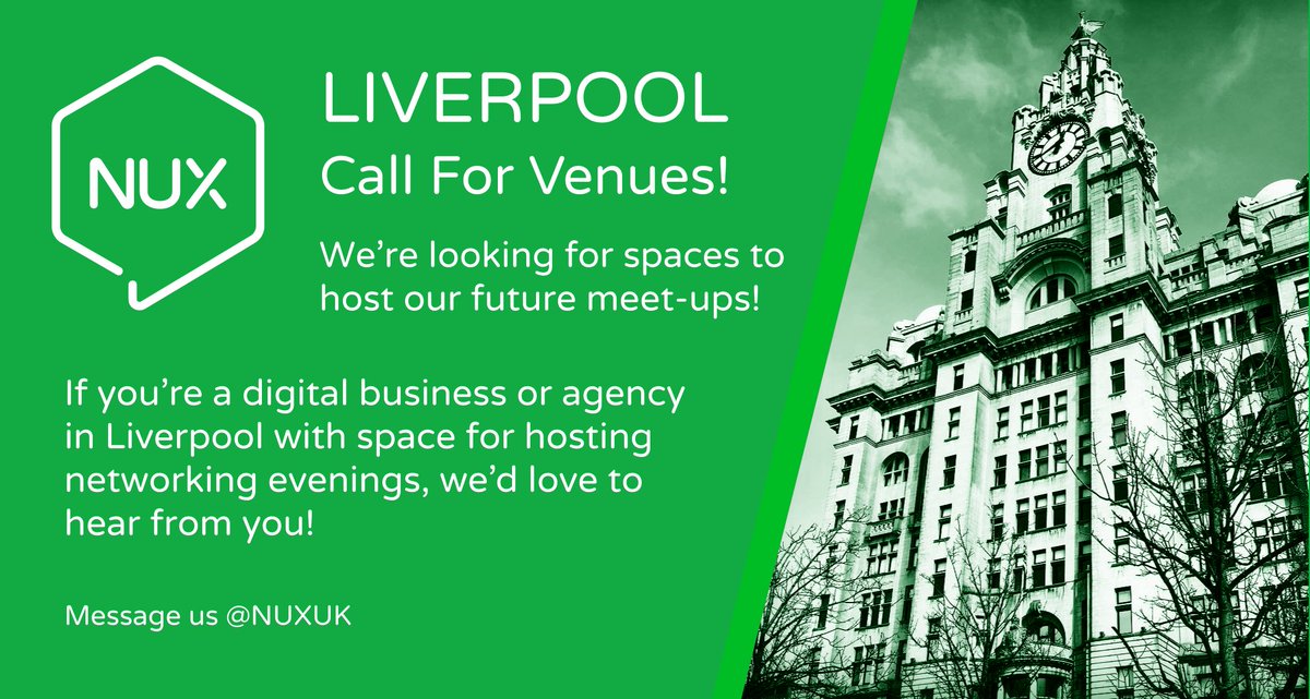 Our Liverpool meet-up is looking for venues to host upcoming events! DM us if you're interested. We'd love to hear from you!🎙️ #nuxuk #nuxliverpool #liverpoolmeetups #ux #uxmeetups