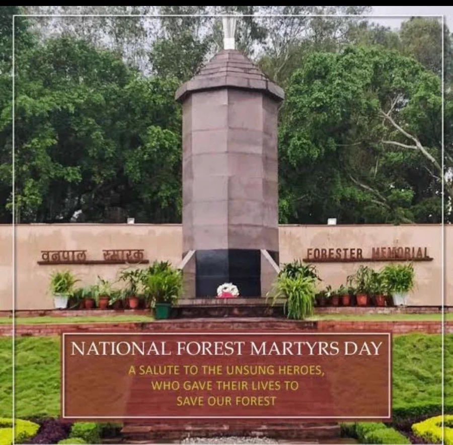 In 2013 @MoEFCC declared 11 Sep as #NationalForestMartyrsDay as a tribute to those who laid down lives defending forests&amp;wildlife. 
Today we salute those unsung heroes who laid their lives while doing the most sacred service to Mother Earth .