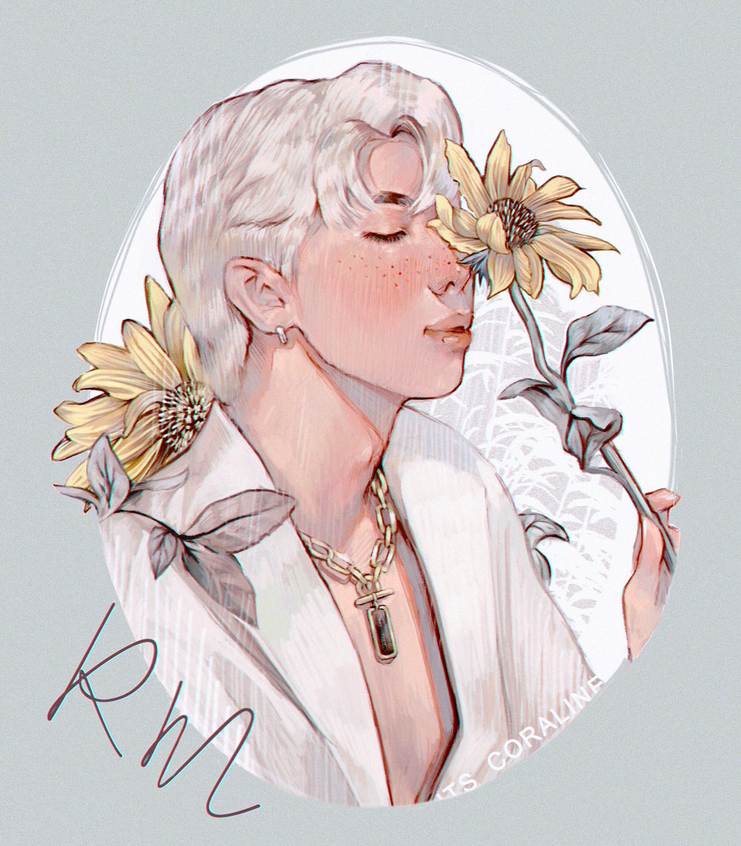 「#HappyBirthdayNamjoon #HAPPYRMDAY #OurFl」|its_coralineのイラスト