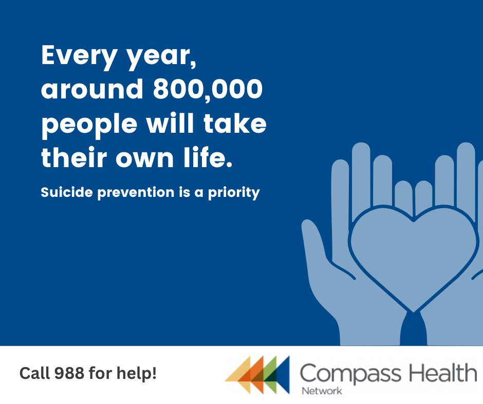 If you are struggling with distressing emotions, please call us immediately at 833-356-2427. Compass Health provides support for individuals in crisis 24/7/365 or CALL 988!