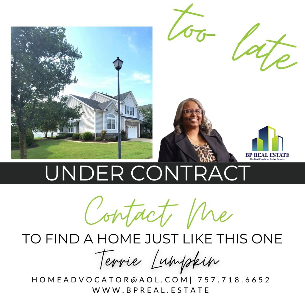 Congratulations Terrie for a ratified contract on your listing! 🥳🎉 #757realestate #757realtor #realestate #futurehomeowner #bpre