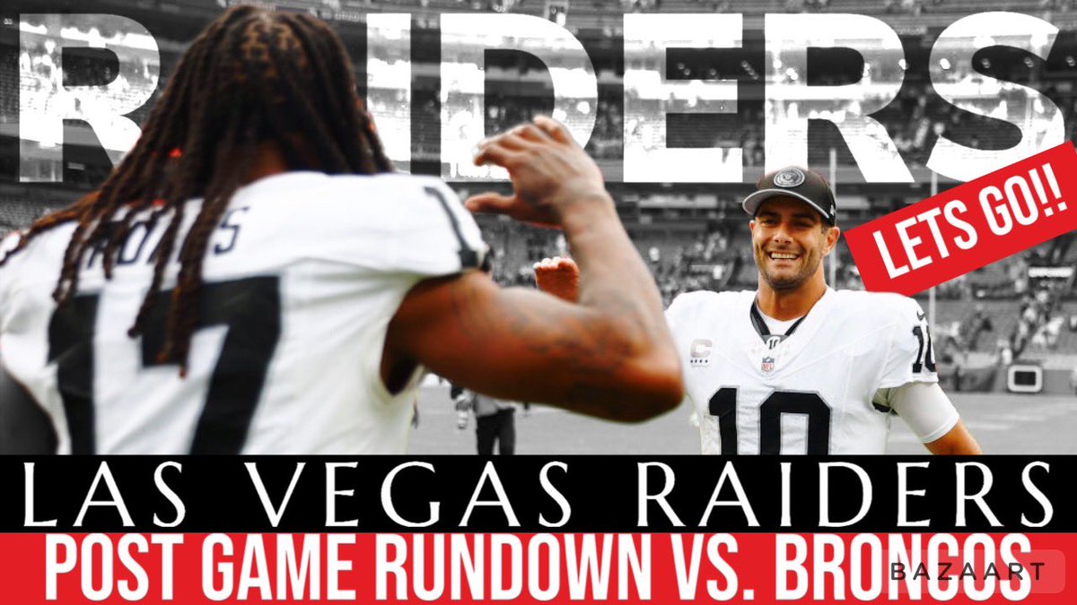 raiderrundown4's tweet photo. Las Vegas Raiders Post Game RUNDOWN Vs  Denver Broncos Las Vegas Raiders Game Reaction
https://t.co/H2UU5ZyWTh #RaiderNation https://t.co/jvMjGOCmWG
