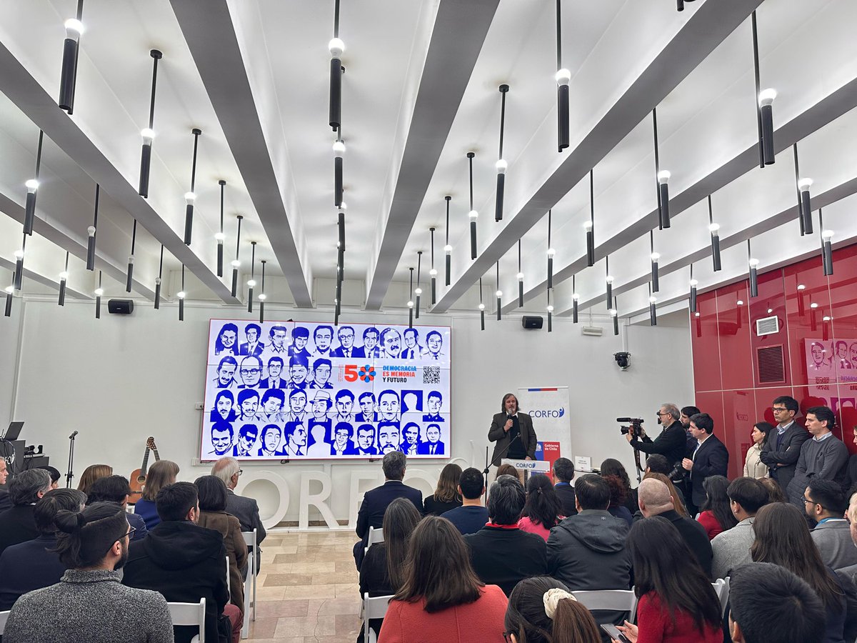 DEMOCRACIA ES MEMORIA Y FUTURO
A #50AñosdelGolpe y en recuerdo de las personas detenidas desaparecidas y ejecutadas en servicios públicos, participamos en el acto central de conmemoración de Ministerio de Economía, Fomento y Turismo.

#DemocraciaSiempre 🇨🇱