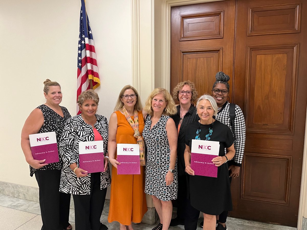 NBCCStopBC's tweet photo. NBCC Board members are out in full force on Capitol Hill today! They're building support for the Metastatic Breast Cancer Access to Care Act and telling Congress: it's time to stand up for families impacted by breast cancer. https://t.co/qzjdFCa0u4