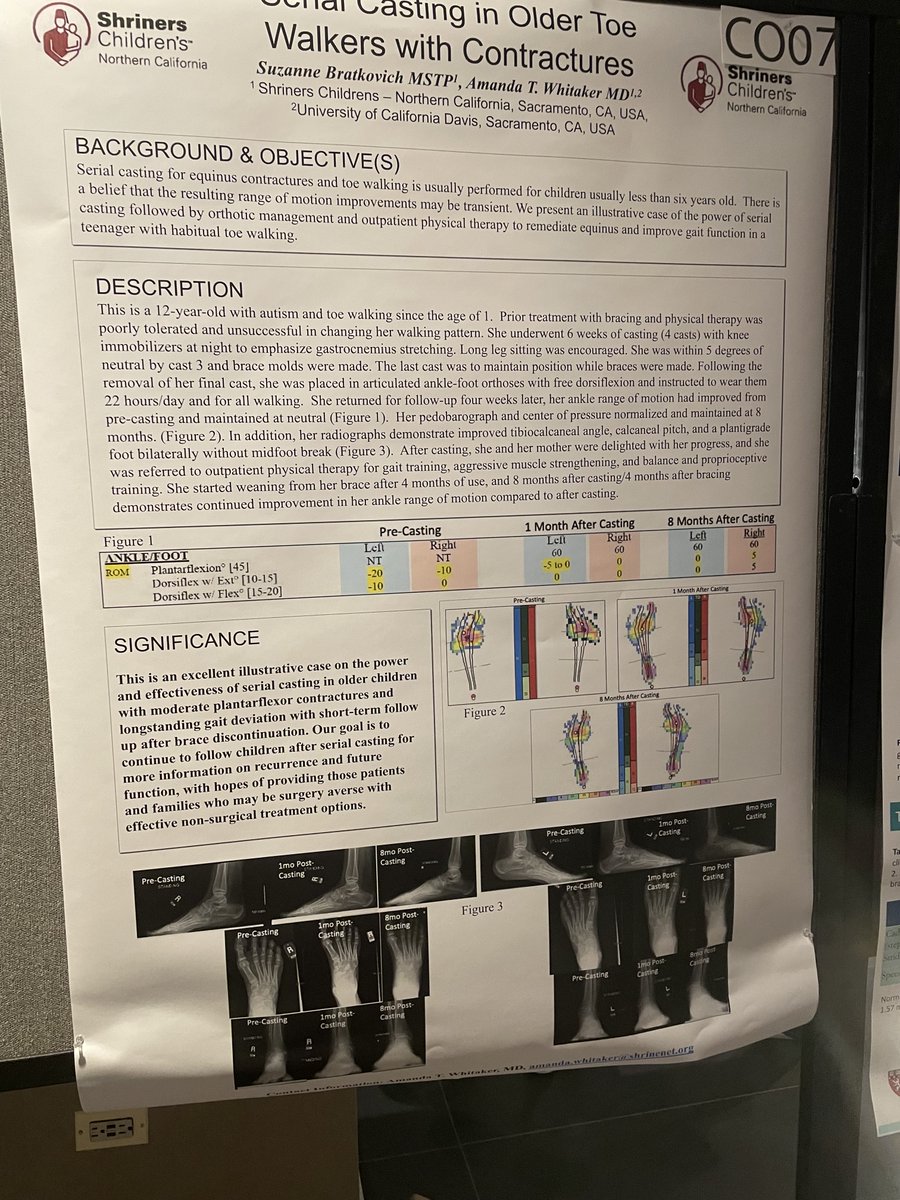 UCDavisOrtho's tweet photo. If you are attending the @aacpdm annual meeting in Chicago this week, be sure to check out our Peds faculty, Amanda Whitaker, MD's exceptional work on treating cerebral palsy.
#UCDHOrtho #AACPDM #Pediatrics #womeninmecine #orthopaedicsurgery #surgicaleducation #cerebralpalsy. https://t.co/rLcscYlSQu