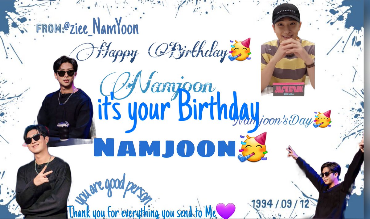 ziee_NamYoon's tweet photo. Happy Birthday To You Uri Best leader..๐ฅณ
Kim Namjoon๐๐ฅณ
It's Your Birthday Ayy๐ฅณ๐
Enjoy your Birthday Joonie๐
๐ @NSS_forRM ๐@arteamofficial
#DRAWRM
#HAPPYRMDAY
#HAPPYNAMJOONDAY
#HAPPYBIRTHDAYKIMNAMJOON https://t.co/D5tSLTQRm8