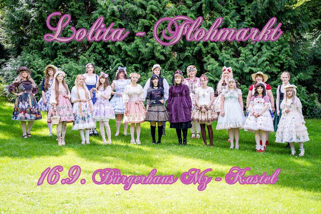 Der Lolitazirkel CandyDay Frankfurt veranstaltet im Rahmen vom Anime-, Manga- und Cosplay-Treff HHP am 16.9.2023 ab 12 Uhr im Bürgerhaus Mz Kastel einen Lolita-Fashion-Flohmarkt Bürgerhaus Mainz Kastel, Zehnthofstraße 41, 55252 Mainz-Kastel Eintritt: FREI hildes-hausparty.de