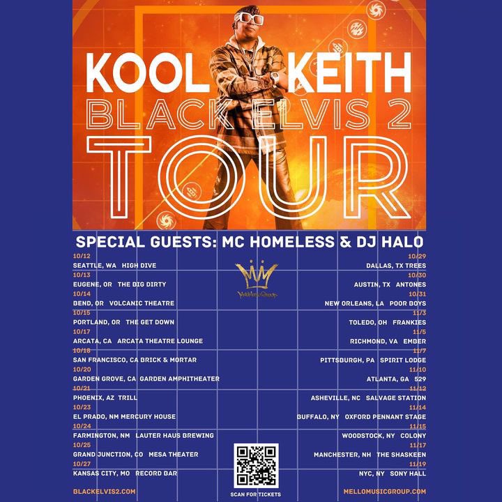 HALO203's tweet photo. Excited to announce I will be djing the Black Elvis tour w #mchomeless and @UltraMan7000 ! Shouts to @MelloMusicGroup and Keith’s team for setting up a great string of dates. Grab tickets now at https://t.co/5SKVl8SziT and while you’re at it pick up a copy of Black Elvis 2 LP/CD! https://t.co/J3Koc7jNqb