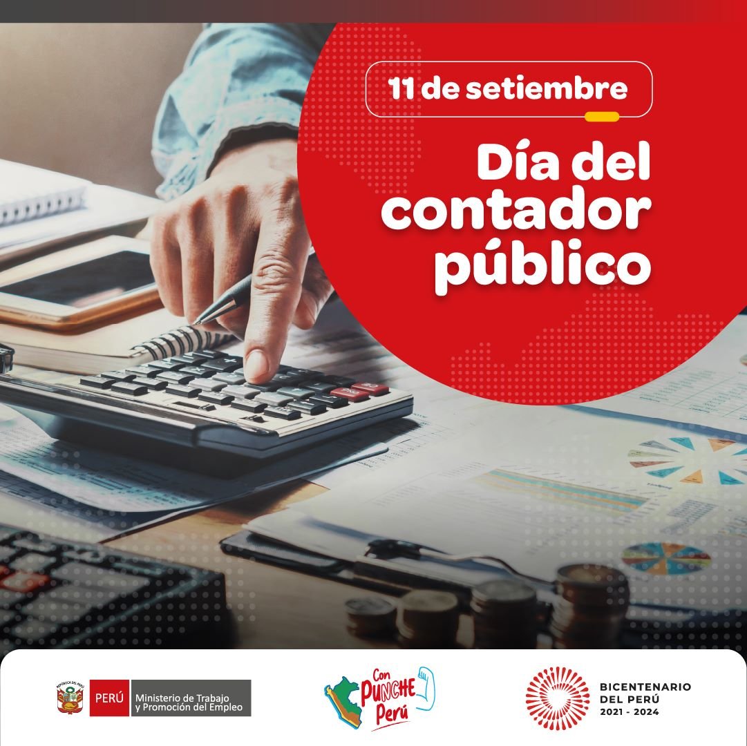 MTPE_Peru's tweet photo. ¡Feliz Día del contador público! 💯✨
Saludamos a los(as) contadores(as) del Perú en su día y resaltamos su gran labor dentro de las diferentes organizaciones. Su expertise contribuye al crecimiento económico y a la estabilidad de nuestro país. 🇵🇪🫶🏼 https://t.co/KV0hwx6rYo