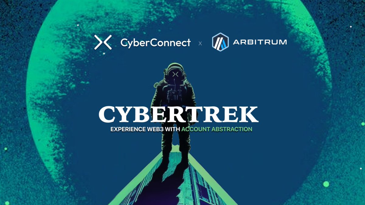 BuildOnCyber's tweet image. #CyberTrek has arrived on @arbitrum 💙🧡

Calling on all #ARB fans to start your account abstraction journey by setting up your first ERC-4337-compatible smart account 🚀

🔗 link3.to/cybertrek