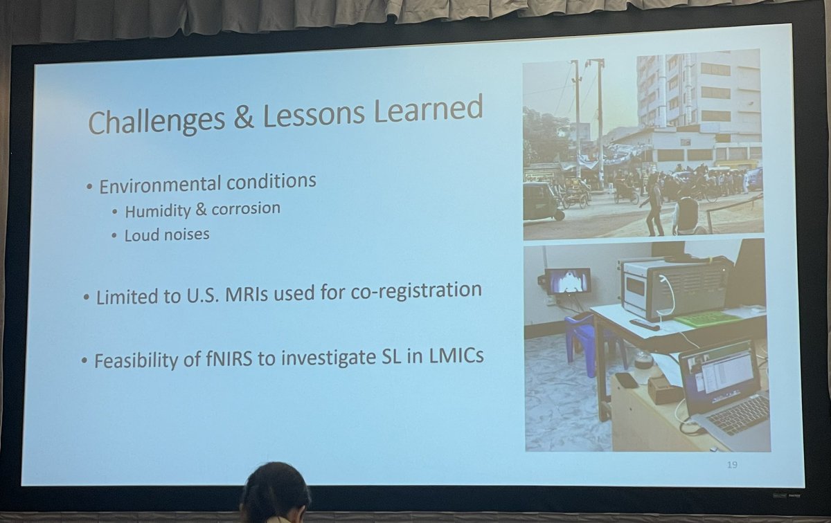 The BEAN study - Bangladesh Early Adversity Neuroimaging Study (lcn-bean.org) - Eileen Sullivan providing wonderful insights into auditory statistical learning in two-year old Bangladeshi children monitored by fNIRS. #FITNG2023