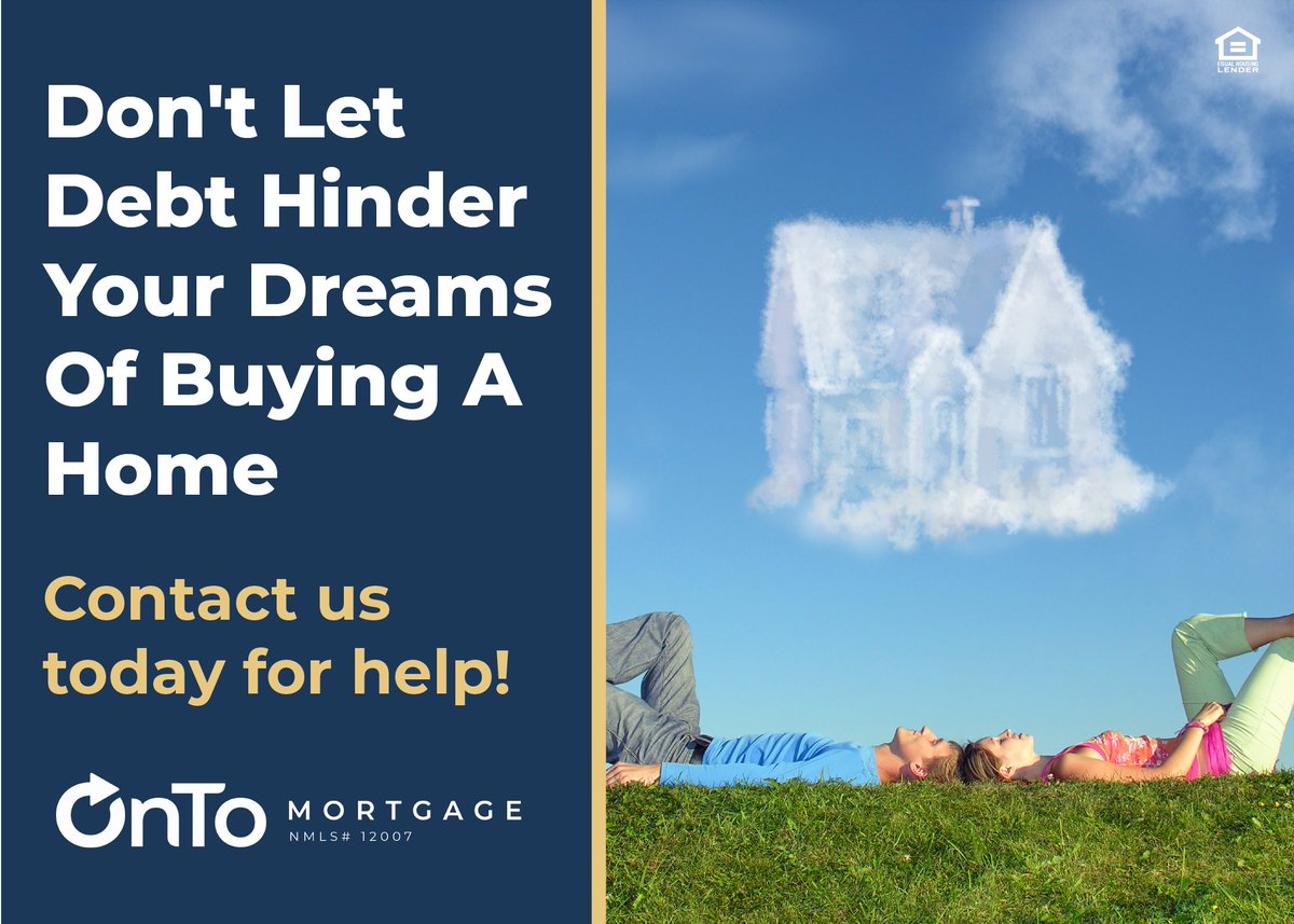 Don't allow debt to be a roadblock; you don't need to eliminate it entirely to pursue a mortgage. At OnTo Mortgage our team will assess your debt-to-income ratio to determine your best options.

Connect with me to explore how I can help you progress in your homebuying journey.