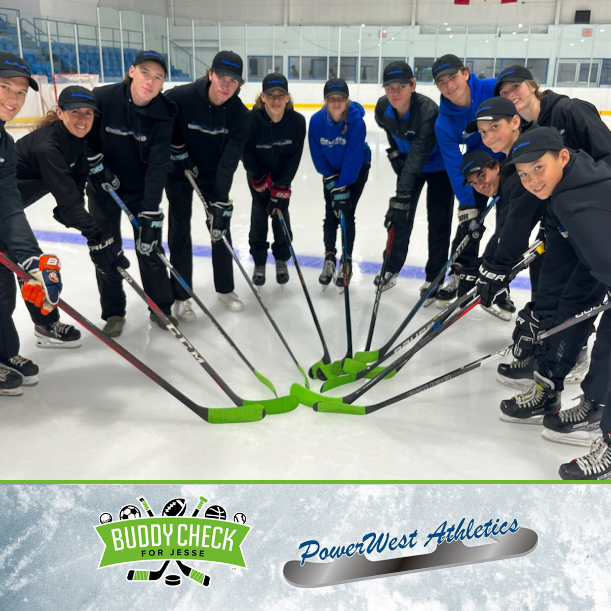 A big thanks to Mena Westhaver &amp; Power West Athletcs coaches 🙌. They've embraced #BuddyCheckforJesse during summer camps. Coaches, let's create supportive spaces 📷#BuddyCheckforJesse #EndtheStigma #OpenUpTheConversation 📷. 🗣️