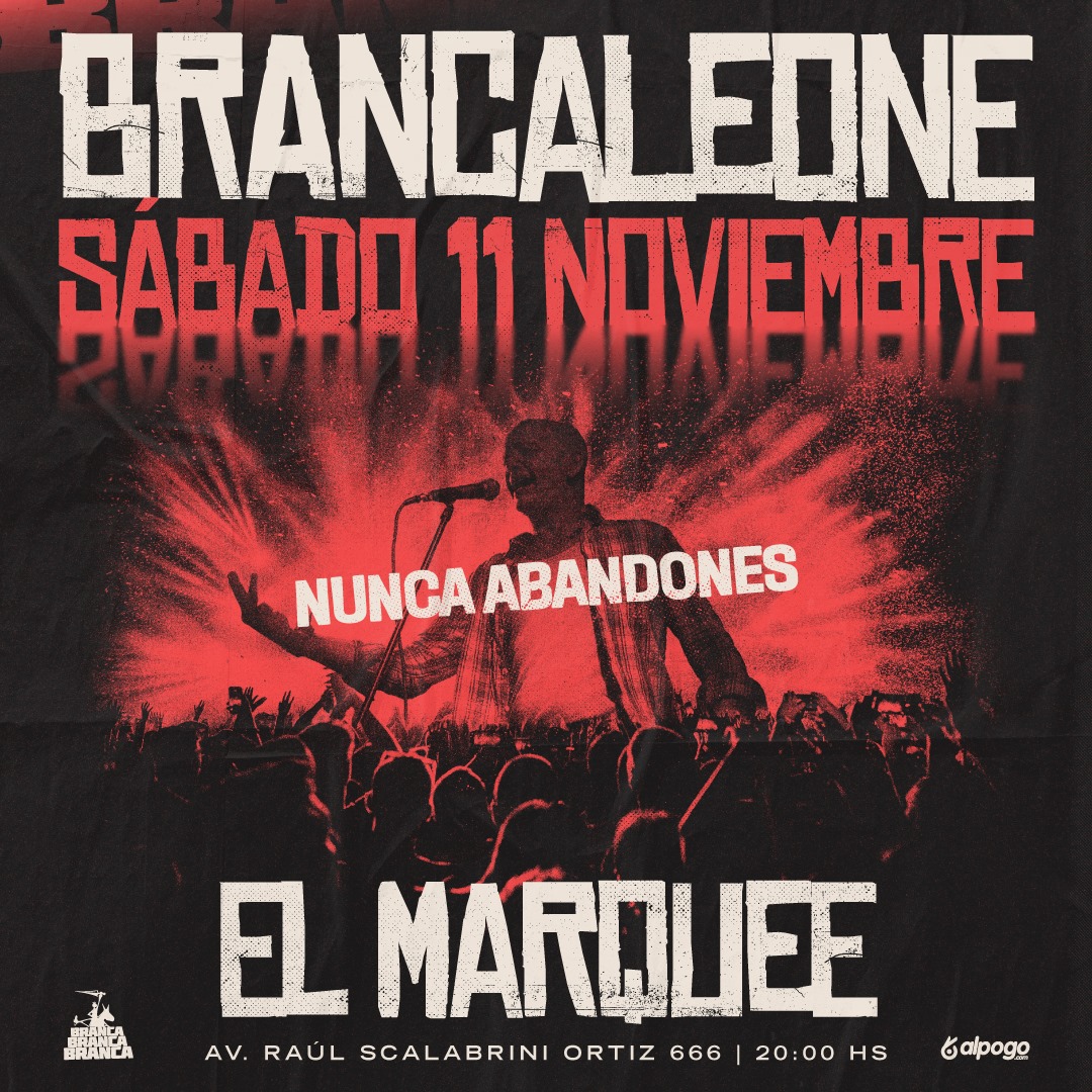 El sábado 11 de noviembre nos vemos en el Marquee ‼️

Promos de pre-venta 👇🏼
alpogo.com/evento/brancal…

Branca ‼️ Branca ‼️ Branca ‼️