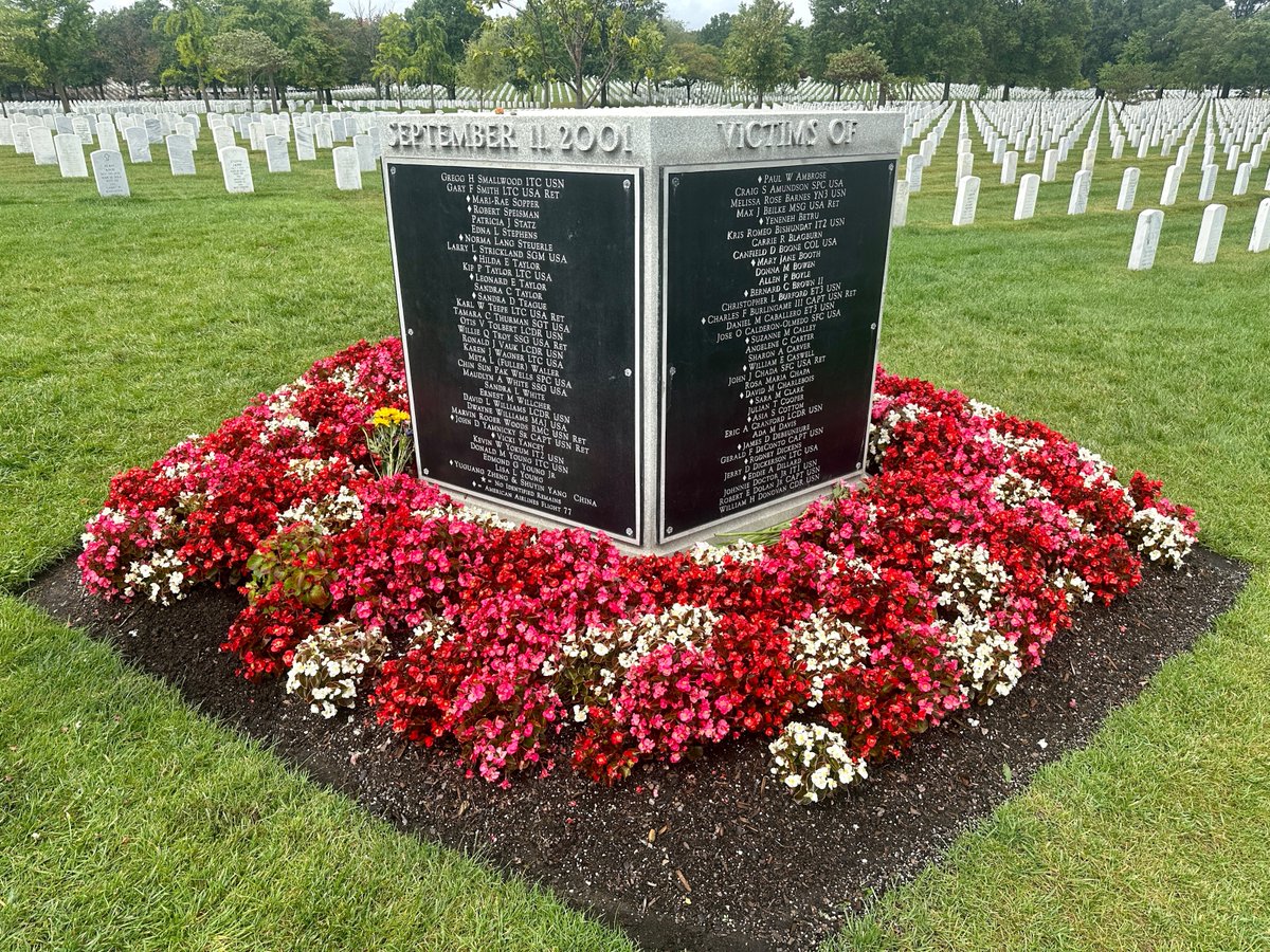 My wife &amp; I went to Arlington National Cemetery to visit the Pentagon 9/11 memorial &amp; to spend time with some of my old friends.

I said nothing for a while. Just couldn't. My wife, who is Ukrainian, needed no explanation.

Since Feb. 24, 2022 &amp; every day thereafter—she knows.