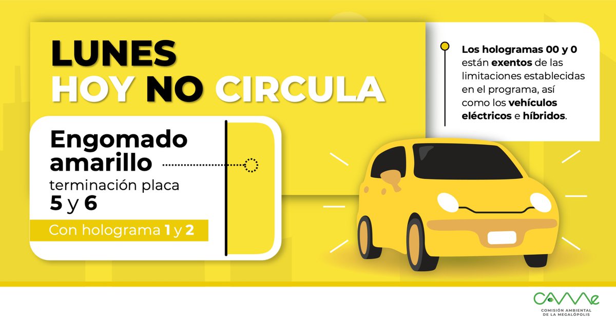 rasainforma's tweet photo. HoyNoCircula de este lunes 11 de septiembre https://t.co/aELddplWFP