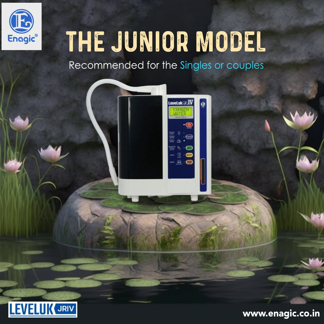 EnagicIndia1's tweet photo. INTRODUCING THE NEW LEVELUK JRIV!

High-performance water ionizer with four electrode plates.
.
#truehealth #KangenMachine #antioxidant #waterionizer #kangenwater #enagicindia #Enagic #kangenwaterpurifier #AlkalineWater #levelukjriv #leveluk #JRIV https://t.co/kyMgQSKe8L