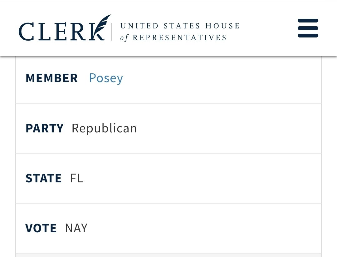 FL8VoteBetter's tweet photo. Never Forget, Bill Posey was 1 of the 31 Nays in the House on the Fairness for 9/11 Families Act vote.

Shameful! https://t.co/ZwfU4xZQv3