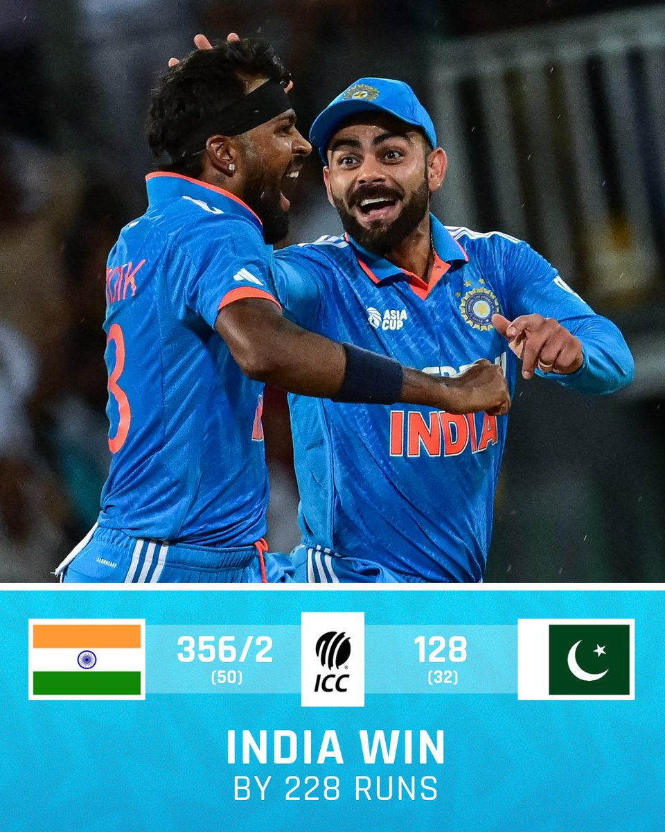 What a convincing victory by team 🇮🇳. Dil khush ho gaya 👏
#INDvPAK  Bharat win 👍 🇮🇳🇵🇰