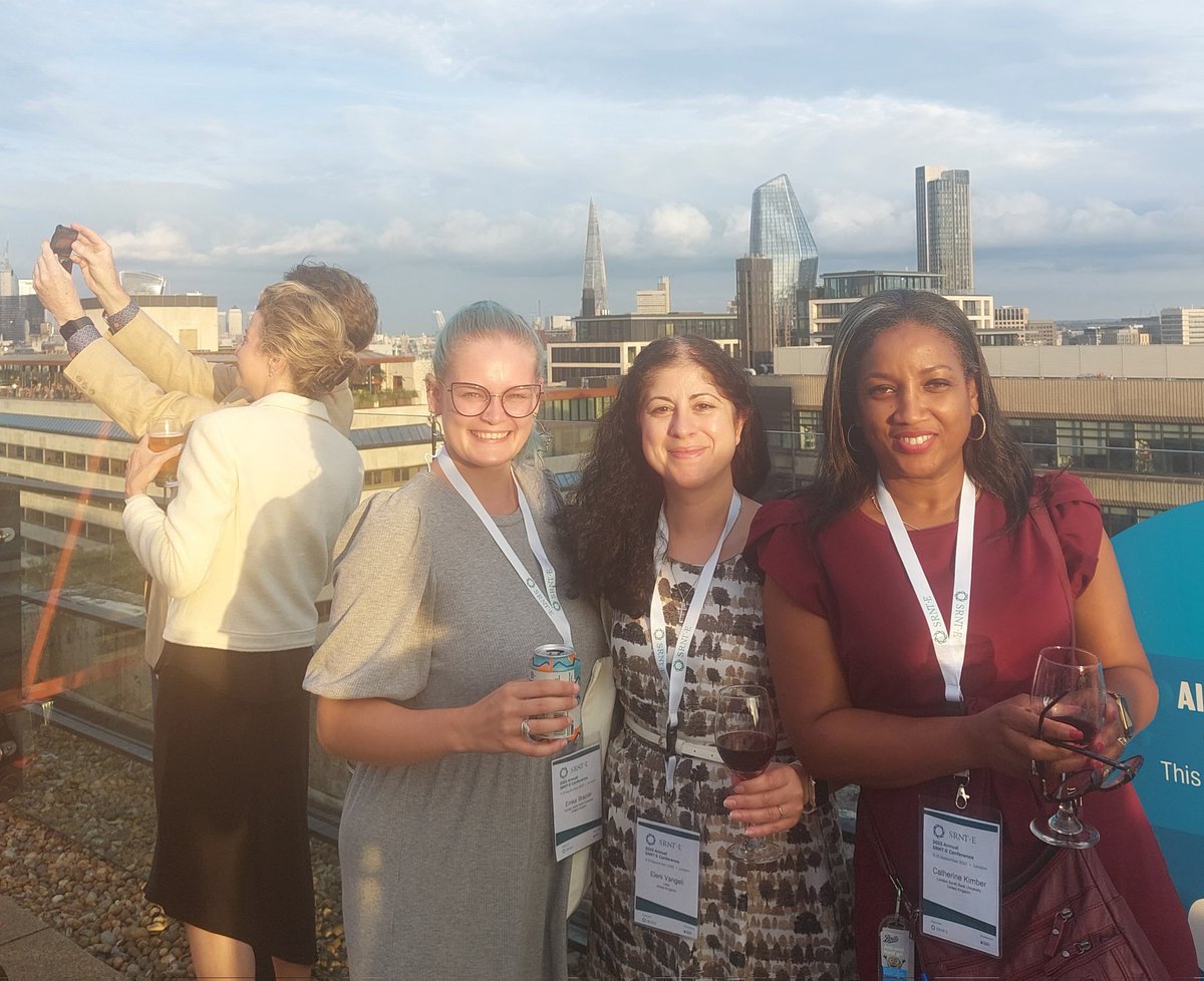 #lsbu Cheers to a great day of talks #SRNTE2023, hearing from <a href="/LynneDawkins/">Lynne Dawkins</a>, <a href="/soar_dr/">Dr Kirstie Soar</a> &amp; catching up with old friends