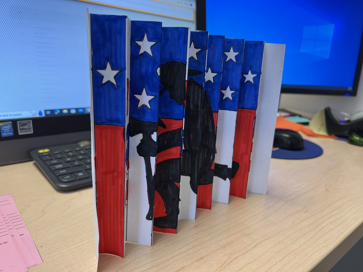 JLazo_TISD's tweet photo. Today we honor and remember those who lost their lives and those who stepped up to offer a helping hand during the horrific attacks of 9/11. Our coyotes learned about 9/11 and completed an art project honoring Patriot day. #TISDProud https://t.co/uHAgg0n1yu