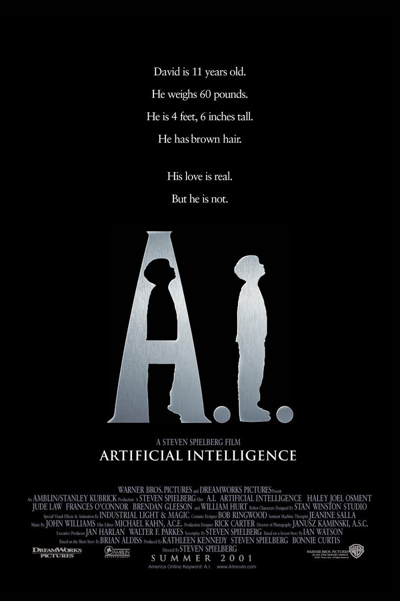 Our More Human Than Human screening of A.I. ARTIFICIAL INTELLIGENCE will be followed by a panel discussion, presented in associated with @scienceirel 

🎟️ lighthousecinema.ie/film/a.i-artif…