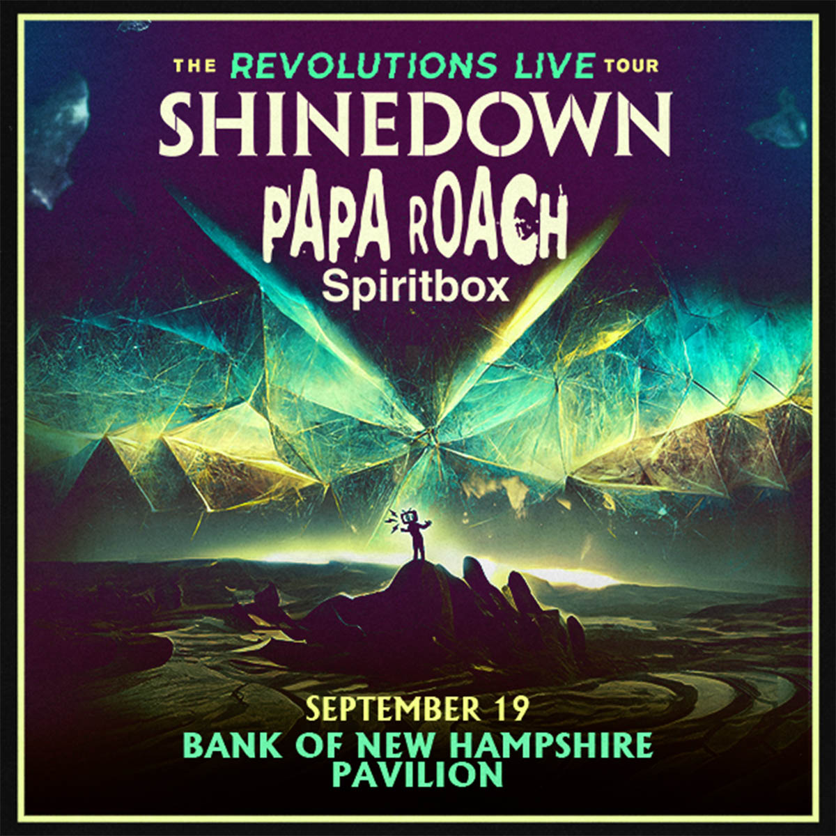 BankNH Pavilion (@banknhpavilion) on Twitter photo 🎵This Is A Warning⚠️🎵 not to miss out on <a href="/Shinedown/">SHINEDOWN</a> in New Hampshire!
The Revolutions Live Tour will be here on September 19th with special guests <a href="/paparoach/">Papa Roach</a> & <a href="/spiritboxband/">Spiritbox</a>!
Secure your tickets today 🎟 bnhp.us/2wp
Part of The <a href="/Eastern1932/">Eastern Propane & Oil</a> 2023 Concert Series 🎵This Is A Warning⚠️🎵 not to miss out on <a href="/Shinedown/">SHINEDOWN</a> in New Hampshire!
The Revolutions Live Tour will be here on September 19th with special guests <a href="/paparoach/">Papa Roach</a> & <a href="/spiritboxband/">Spiritbox</a>!
Secure your tickets today 🎟 bnhp.us/2wp
Part of The <a href="/Eastern1932/">Eastern Propane & Oil</a> 2023 Concert Series