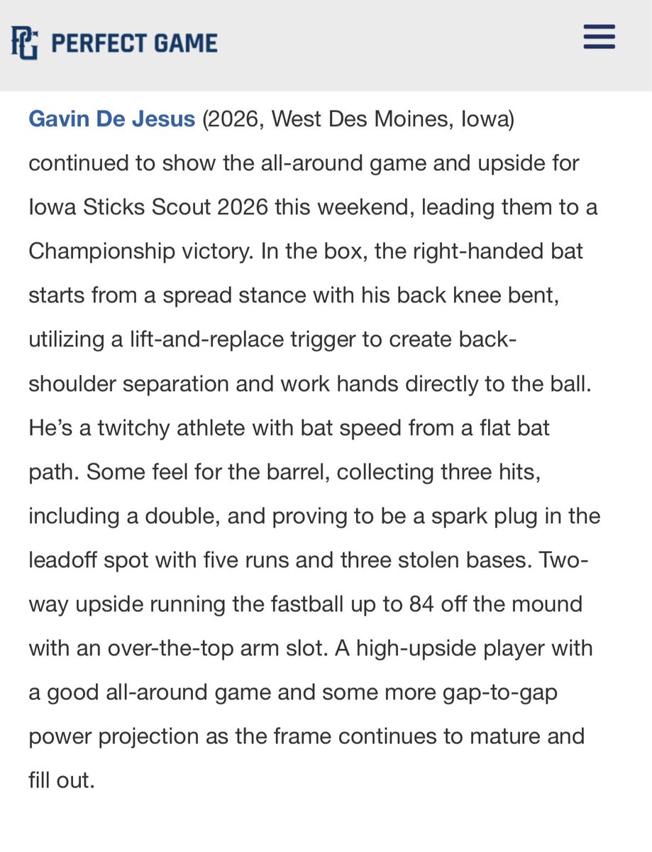 GavinDeJesus10's tweet photo. Thanks for the write up, @mtlefty2 
@IowaPG https://t.co/nYVgheQIYo