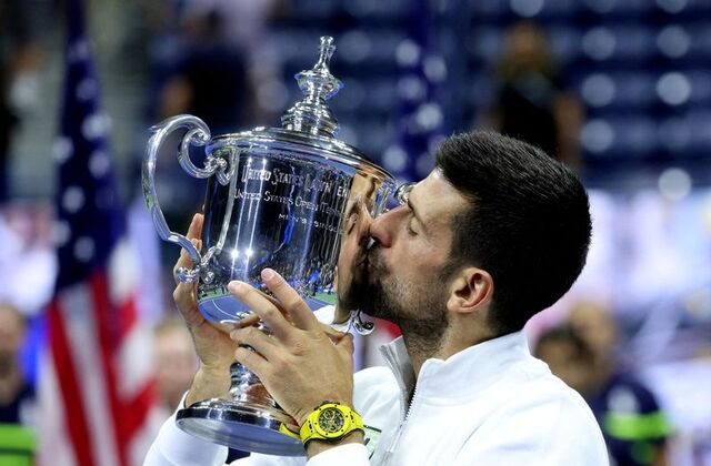 Novak Djokovic did this in his return to Australia and USA:

Adelaide: Saved match point in the final and won the trophy
Australian Open: Won the final in straight sets
Cincinnati: Saved match point in the final and won the trophy
US Open: Won the final in straight sets

Magic.💫