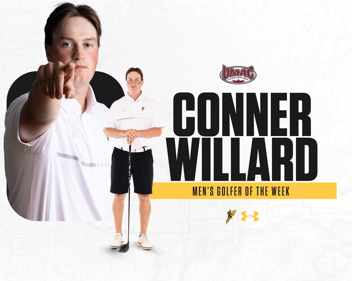 BREAKING: Conner Willard has been named UMAC Men's Golf Player of the Week.

Read: bit.ly/3PyUQLi

#WeAreSuperior
