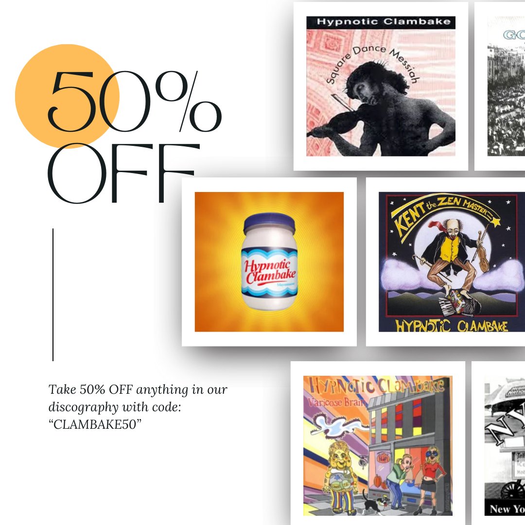 HClambake's tweet image. Have you taken the clam deep dive? Visit the link below to shop anything in our discography - and take 50% OFF with code: "CLAMBAKE50"! payhip.com/MauryRosenberg…