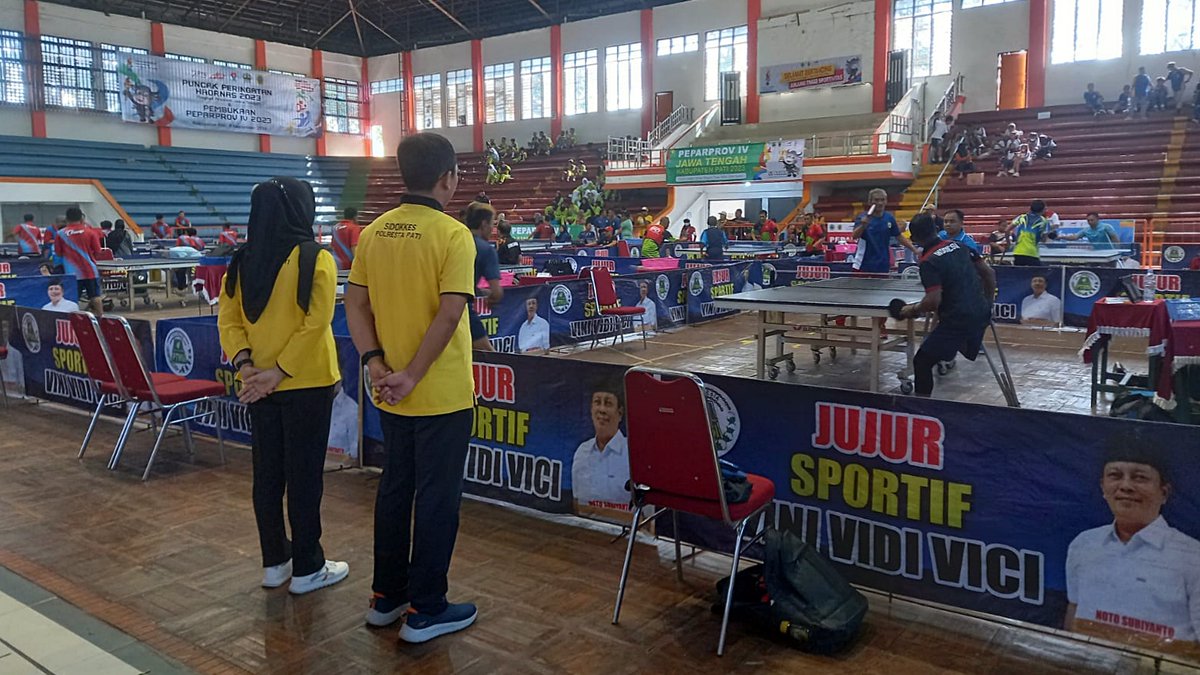 dinkespati's tweet photo. Dinkes Pati bersama Puskesmas, RSUD Soewondo, RSUD Kayen, Dokkes dan Marga Husada menjadi Penanggung Jawab Medis pada Pekan Paralimpik Provinsi (Pepaprov) Jateng 2023 yang diselenggarakan secara terpusat di Kabupaten Pati, pada tanggal 9-13 September 2023

#pepaprov
#paralimpik https://t.co/zka4f8oSJK