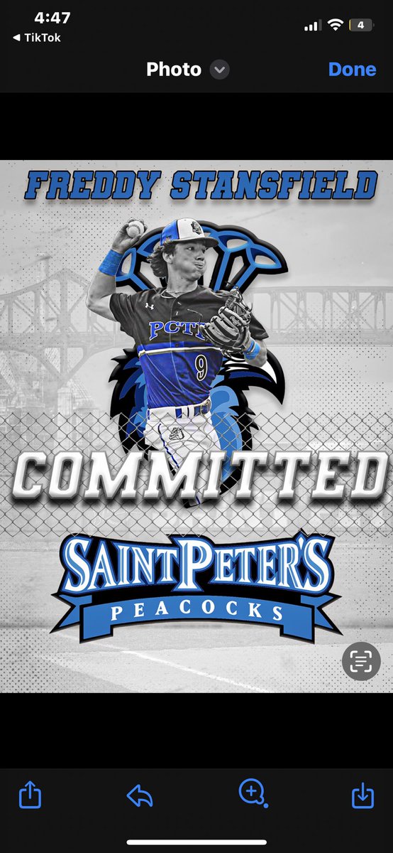 I am extremely blessed and honored to announce my commitment to play division 1 baseball at St. Peter’s University. I would like to thank my Family, coaches, and teammates for their support throughout this process.#flipthescript #strutup 🦚 @gnear80