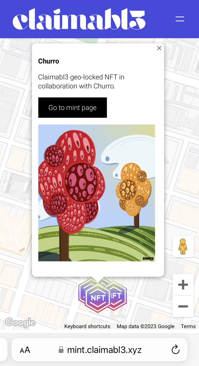 We got some geolocked mints happening around Austin, TX during <a href="/Permissionless/">Permissionless Wealth (自由财富)</a>

Head to mint.claimabl3.xyz and discover some badass art by these great artists!

<a href="/sweetchurro12/">churro</a> <a href="/OddSkull_/">Odd Skull</a> <a href="/ScribbleWarl0ck/">Scribble Warlock🔺</a> <a href="/mancinixo/">MANCINI</a> 

#PermissionlessII #Permissionless
