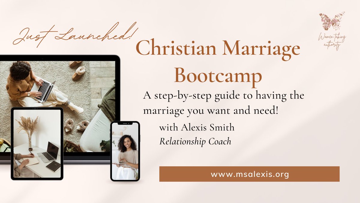 womentakingaut1's tweet photo. Marriage bootcamp for Christian Women is now available. Renew, refresh and revive your marriage. Practical, actionable lessons to have your happily everafter! #marriagegoals, #christianmarriageadvice, #Christianwomen https://t.co/CzK0R2HtFv
