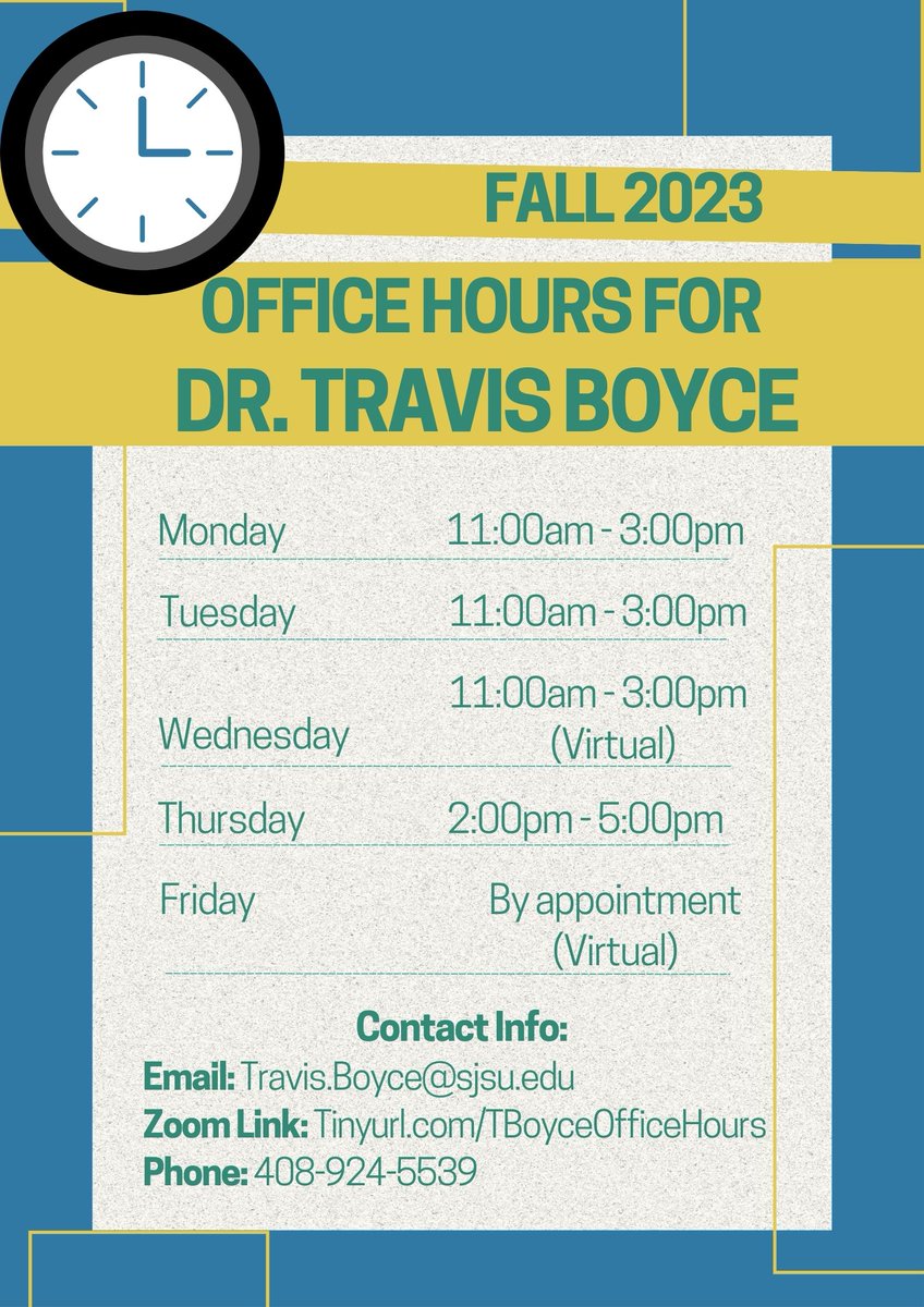 Don’t forget to make advising appointments throughout the semester!