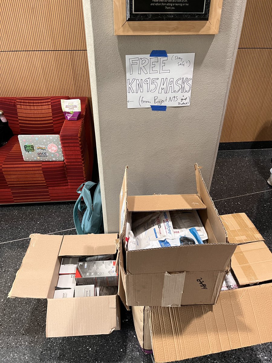 UW Madison has ceased providing tests and masks, so the TAs have decided to organize our own mask and test distribution network! 😷 Thank you @projectn95 for the donation and support! ♥️ @TAA_Madison #mutualaid