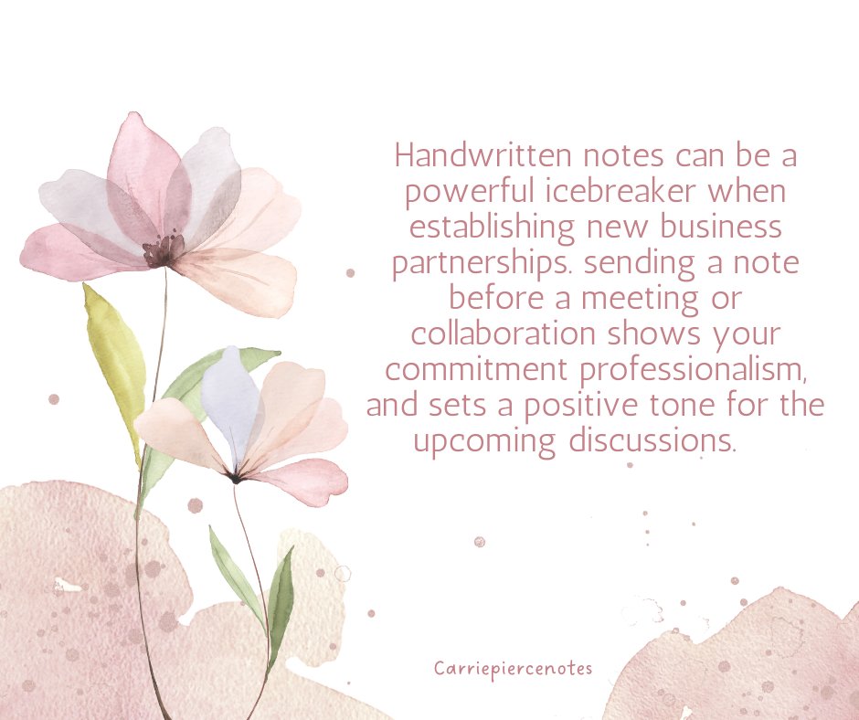 ✍️ Carrie Pierce, The Art of the Handwritten Note tweet media