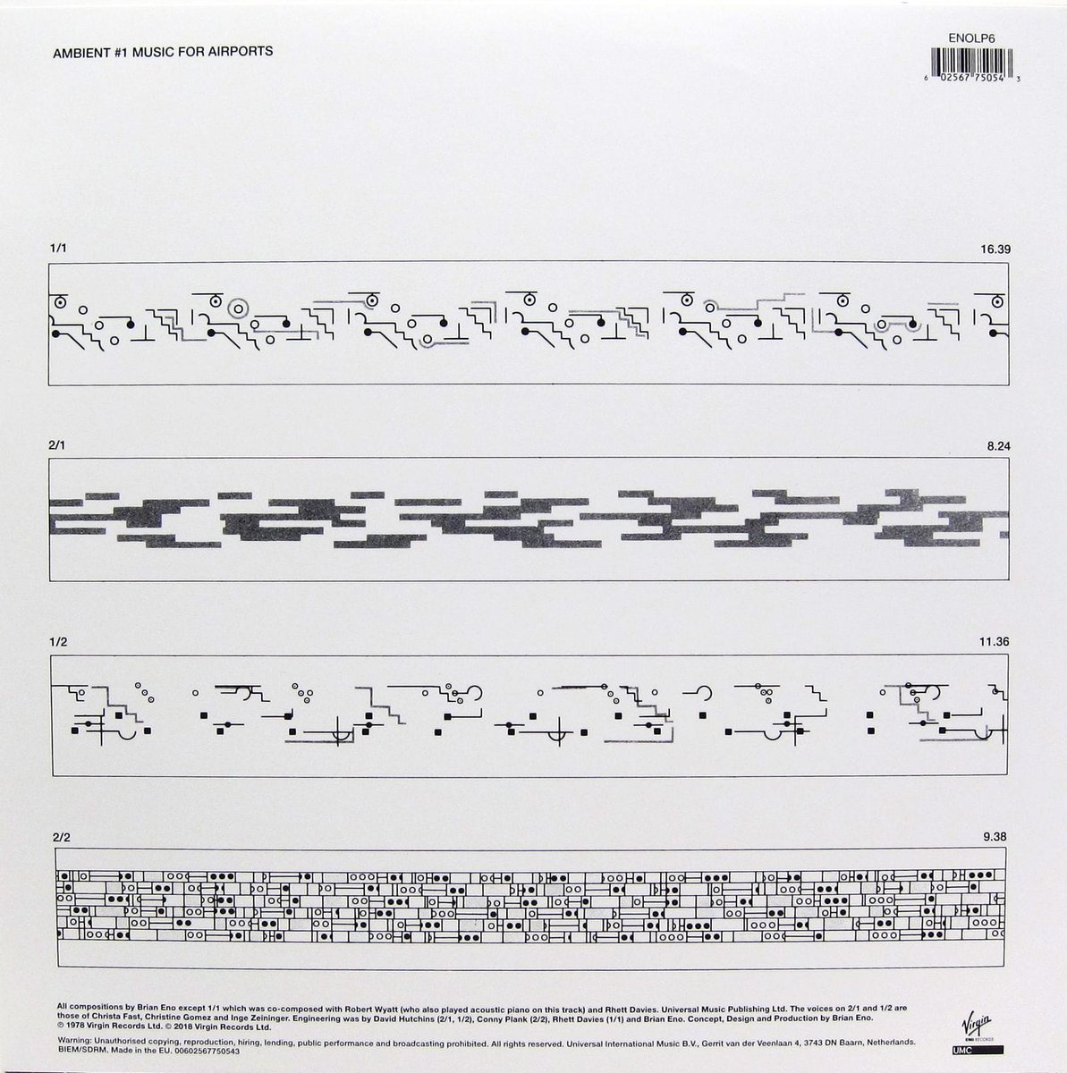 Ambient 1: Music for Airports - Brian Eno (1978)

#musicnotation #graphicscore #graphicnotation