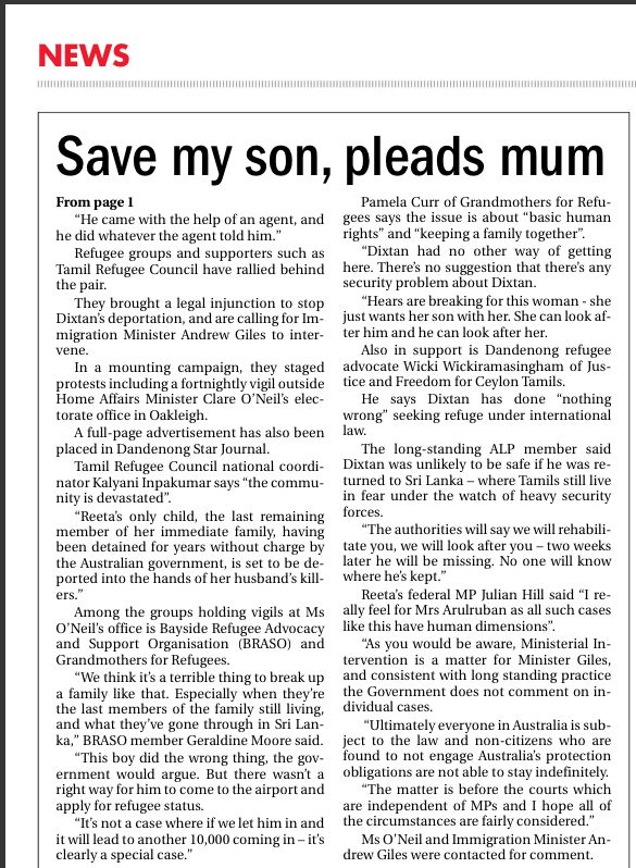 Tamil Refugee Council tweet media