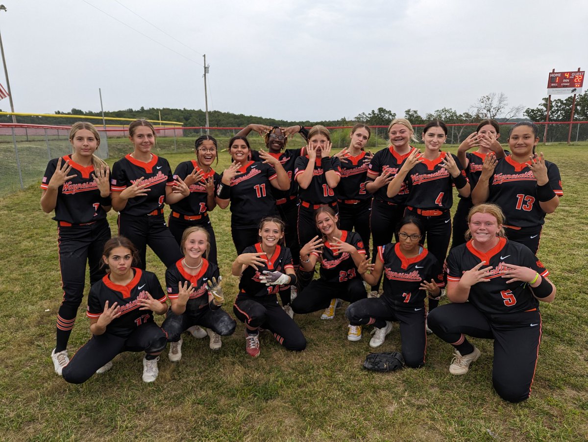 Waynesville 22, Dixon 2 Final in 4.

That's number 8!
We move to 8-4 on the season. Next up Central at home tomorrow!