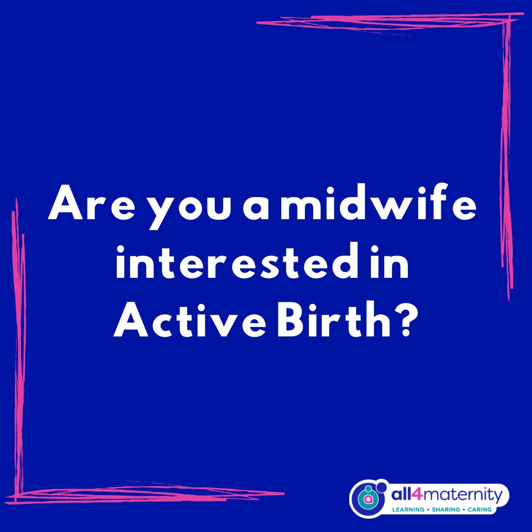 sheena_byrom's tweet photo. I’m looking for a midwife who lives in the south of England and is interested in working with us @all4maternity and one of our partners on a project around active birth and the birth environment. Please send a DM for more details! https://t.co/zo8fWmntIV