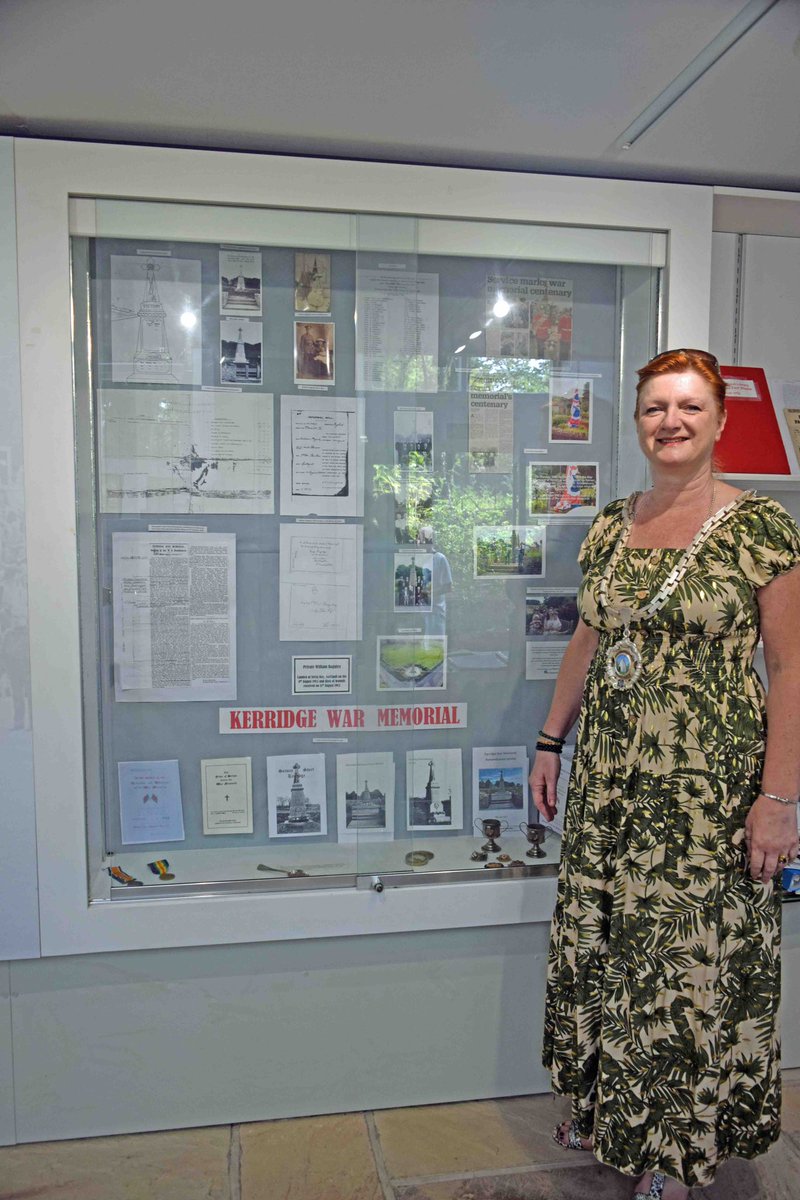 Pictures from the opening of the Kerridge War Memorial exhibition at the discovery centre on Saturday .