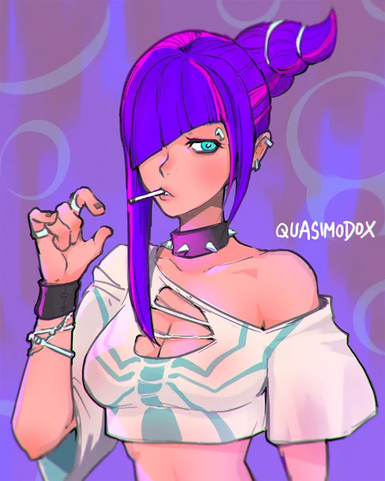 if Juri joined in a heavy metal band xD 